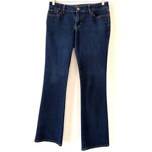 Banana Republic Dark Blue Jeans Bootcut Low Rise Women's Size 29 Stretchy Casual